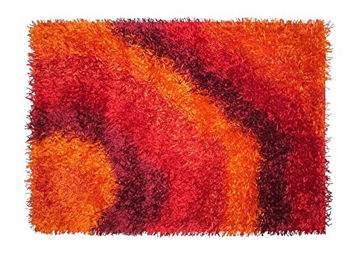 Alfombrista Lena Alfombra, Acrílico, Rojo y Naranja, 60 x 120 cm