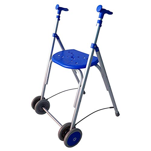 Andador Rollator | De aluminio | Plegable | Regulable en altura | Color azul