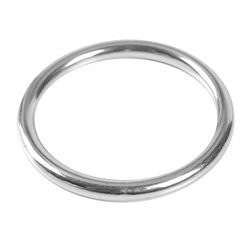 Anillo Redondo de 1Pc O con Acero Inoxidable de 304 Grados para el círculo Pulido Marino del Barco para la línea de Equipo Exterior a través de 6 mm(40mm)