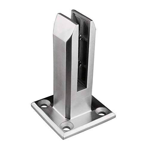 Apoorry - Espátula de cristal para escaleras, balcón, piscina, baranda de balaustrada, acero inoxidable 304, clip de seguridad para escaleras, barandillas, jardín