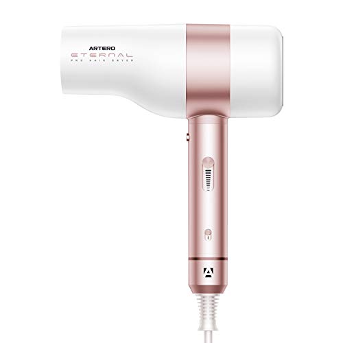 Artero Eternal. Secador de cabello brushless. Potencia 2000w. Tecnología Iónica y pantalla LCD. Diseño ligero, silencioso y compacto. (Rose Gold)