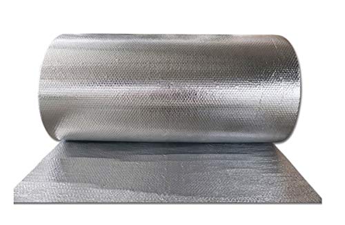 Autoadhesivo Rollo Aislante Térmico De Aluminio Doble Cara Burbujas Ideal para Paredes Caravanas Y Áticos Aislamiento Termico Aluminio Reflexivo Multicapa De Burbujas De Aire para Techo Y Fachada