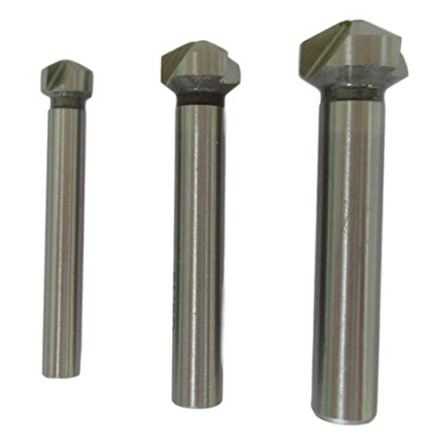 Avellanador cónico HSS HSS6542 plano 8,3 mm o 12,4 mm o 16,5 mm – avellanador industrial (12,4 mm)