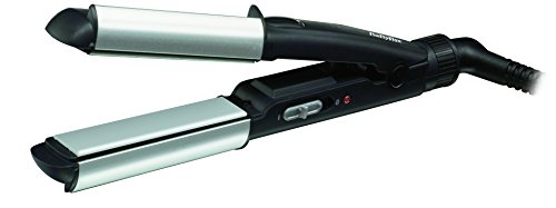 Babyliss - Plancha Pelo Gpb007E, Mini, 1 Veloc, 2 Placas, Negra-Plata, 1 Temp.