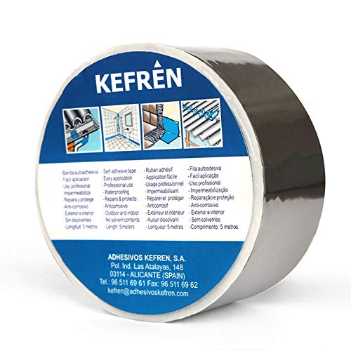 BANDA AUTOADHESIVA IMPERMEABILIZANTE - KEFREN BUTYL TAPE - (ANCHO: 5 CM - LONGITUD: 5 METROS)