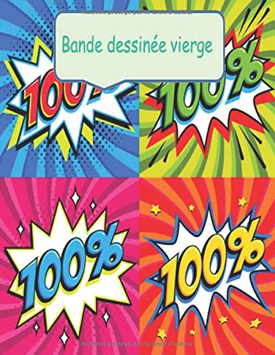 Bande dessinée vierge: Livre grand format de modèles de bandes dessinées pour que les enfants dessinent et composent des histoires