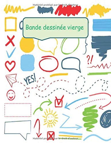 Bande dessinée vierge: Livre grand format de modèles de bandes dessinées pour que les enfants dessinent et composent des histoires