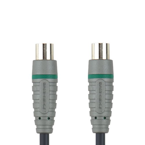 Bandridge BVL8705 - Cable coaxial (5 m, 1x Coax, 1x Coax, Male Connector/Female Connector, Níquel, Negro)