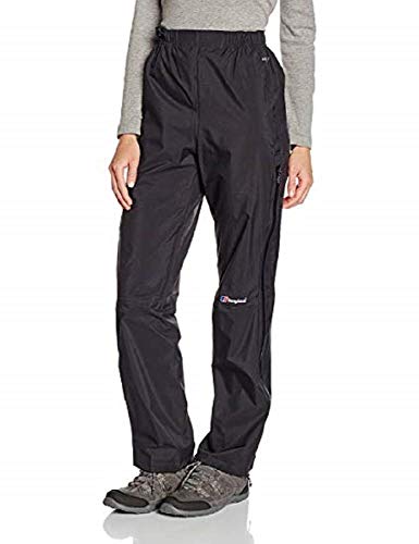 Berghaus Mujer Light Hike Hydroshell overtrouser – Negro, Tamaño 16/de muñeco