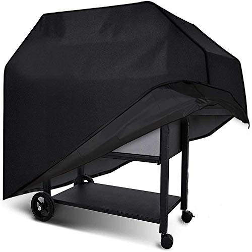 BICASLOVE Funda para Barbacoa Impermeable,para Cubierta para Barbacoa 420D Oxford 145 * 61 * 117cm,Protector para BBQ Anti-Viento/UV/Impermeabilidad,(Negro)