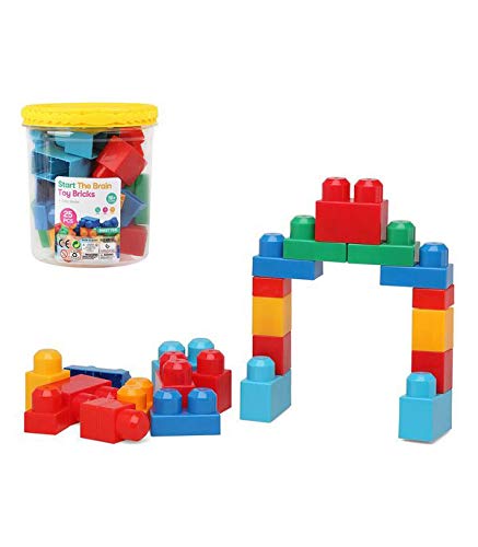 BigBuy Fun S1123602 - Bote con bloques de construccion, unisex