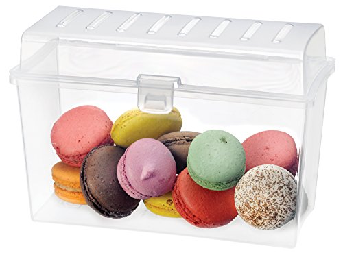 BigBuy Home Gondol Caja de Galletas, 205 x 95 x 140 mm, Transparente, 24 Piezas