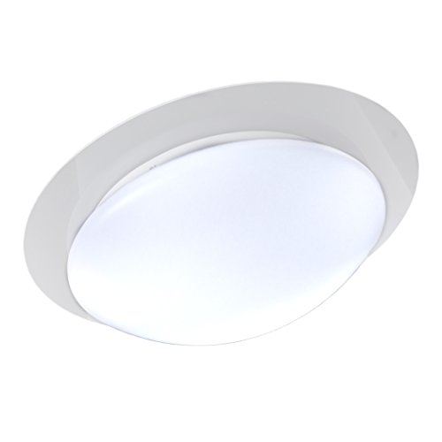 B.K.Licht Plafón LED regulable I Lámpara de techo LED multicolor I 16 colores seleccionables con mando a distancia I Ø28cm 12W I Exterior y Interior I Blanco neutro 3000K I 16RGB