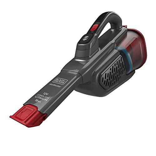 Black & Decker BHHV315B-QW Aspiradora Color Rojo/Titanio, 12V (18Wh)