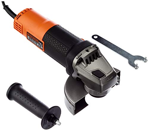 Black+Decker BEG220SA5-FR - Amoladora angular con cable, 900 W-12 000 TRS/Min, incluye bolsa de almacenamiento con 5 discos de corte