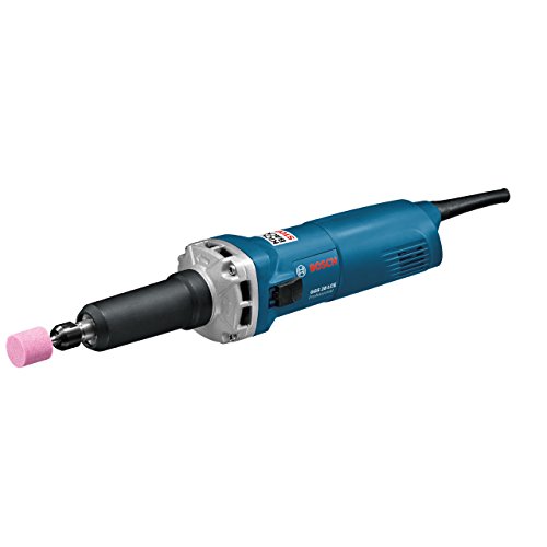 BOSCH Professional 0601221100 - Amoladora recta GGS 28 LCE Professional. 650 W. 10.000-28.000 rpm. Ø Máx. pinza de sujeción: 8 mm. 1,6 Kg con Caja de cartón, Negro/Azul