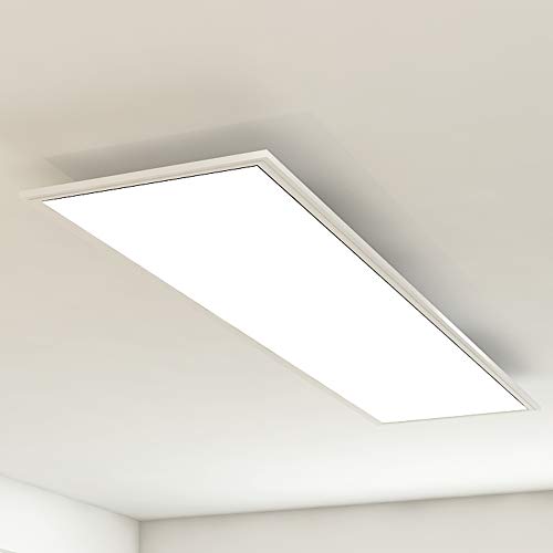 Briloner Leuchten –  Panel de luz de techo, lámpara de techo o salón, 38W, rectangular, blanco neutro 4000 k, 119,5 cm