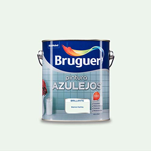 Bruguer Esmalte para Azulejos Brillante Blanco Harina 2,5 L
