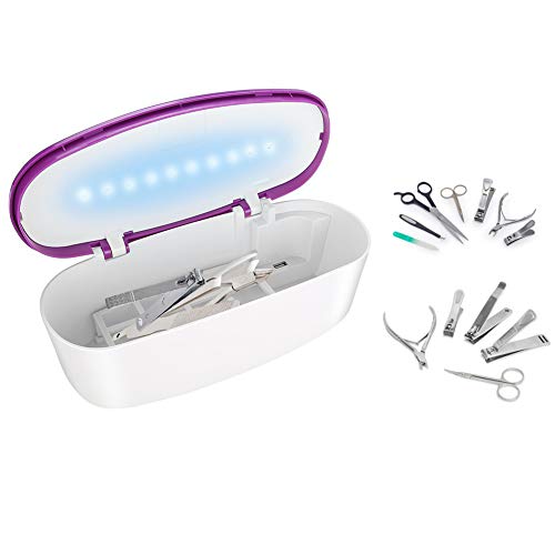 Caja de Esterilizador UV, Estuche de Esterilización Ultravioleta, Dispositivo Desinfección, para Accesorios de Manicura y Herramientas de Peluquería