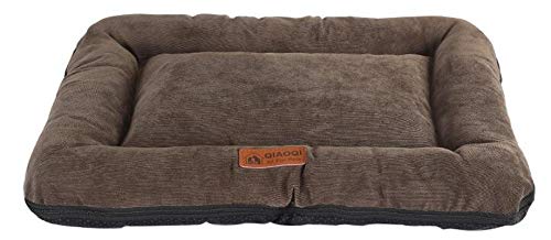 Cama Perro Colchón para Mascotas Desmontable Sofás De Pana Lavables para Perros Cama para Gatos Perros Pequeños Y Grandes Perrera para Dormir Cojín De Caja Duradero Cojín L Gris