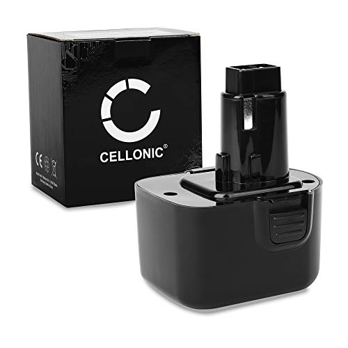 CELLONIC® Batería Premium 12V, 3Ah, NiMH Compatible con Black & Decker AST12 / AST12XC / AST2 / AST2XC / CD12C / CD12CA / GTC390 bateria de Repuesto A9252,A9266 Pila reemplazo Herramienta sustitución