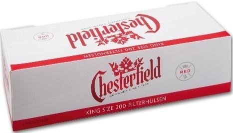 Chesterfield Red King Size - Tubos para cigarrillos (1000 unidades, 5 x 200 unidades)