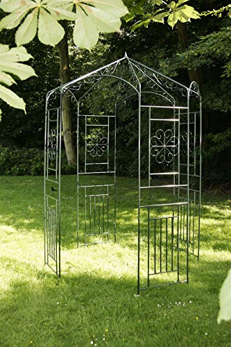 CLP Cenador Circular para Plantas Trepadoras En Metal Pulverizado I Soporte Pergola De Jardín con Altura de 260 cm & Ø160 cm, Color:Verde Claro