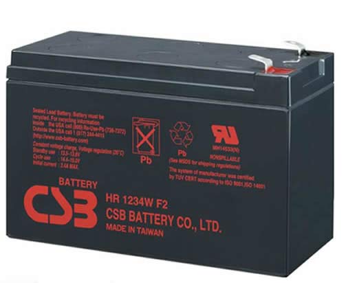 CSB - Batería para alarma de hogar (12 V, 9 Ah, HR1234 W)