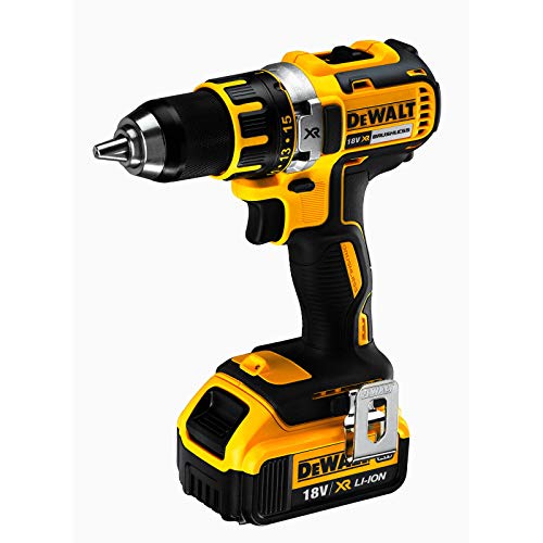 DeWalt Taladradora-atornilladora compacta v de 18 y 4 Ah, batería de Ion de Litio, 3-Tough-DCD790M3 System