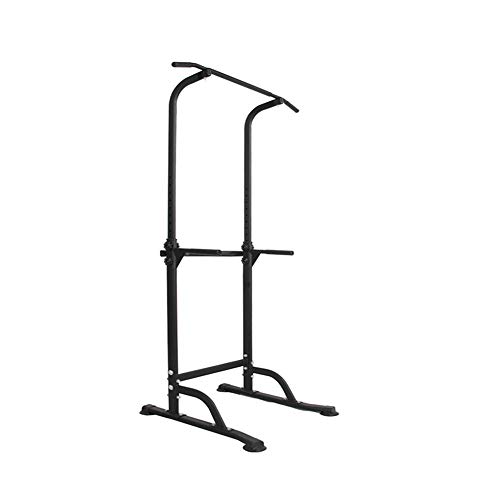 DlandHome Power Tower Estación de Fondos Barra de Tracción o Estación de Musculación Ajustable, Silla Romana para Dips con Barra para dominadas Style a