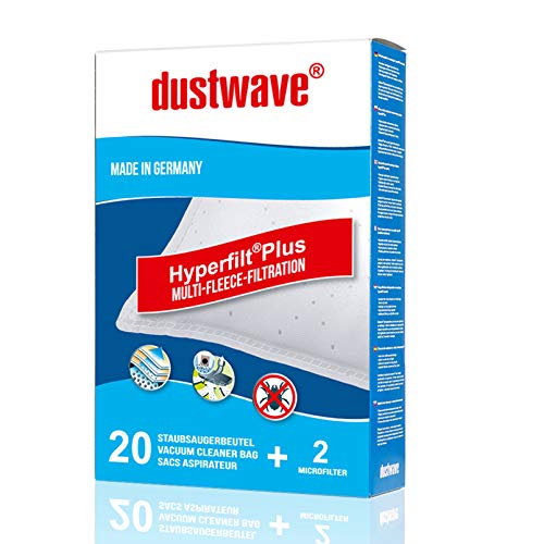 dustwave® - 20 bolsas de filtro de polvo bolsas de aspiradora adecuadas para Fagor - VCE 150 / VCE150 – Bolsas para el polvo de marca dustwave® + Incluye microfiltro