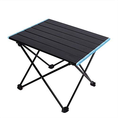 DX Mesa para Acampada, Mesa de Camping al Aire Libre Plegable Mesa de Picnic Negro fácil de Montar con Cubierta Antideslizante pie Barbacoa Barbacoa Mesa multifunción Tres tamaños están Disponibles