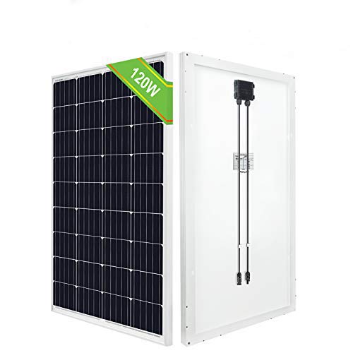 ECO-WORTHY 12V 120W Mono Panel Solar Para Sistema Fuera de la Red Carga de la Batería de Camper Van Trailer y Más