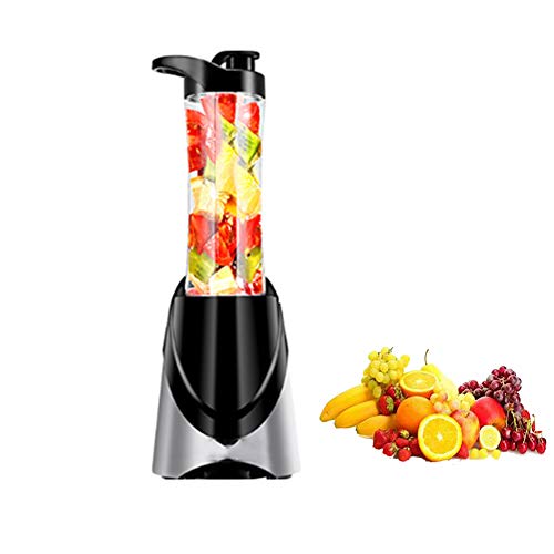 FENG&HE Batidora de Vaso 300W, Batidora para Smoothie, Picador electrica para Carne Frutas y Vegetales, Taza Portátil de 600 ml en sin BPA, Plata