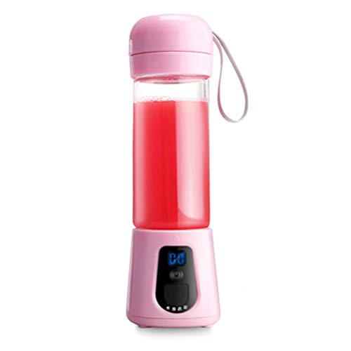 FENG&HE Batidora De Vaso Mini Batidora Smoothie Electrica con Botellas Portátil para Zumos De Frutas Y Verduras,para El Hogar, Deporte, Al Aire Libre, Viajes,No Bpa,120w