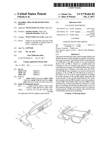 Flexible arm and head-mounted display: United States Patent 9778466 (English Edition)