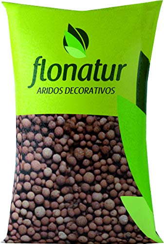 flonatur Arlita 50L para Drenaje de macetas y Jardines. Arcilla expandida en Forma de Bolas. Mantiene mas Tiempo la Tierra húmeda