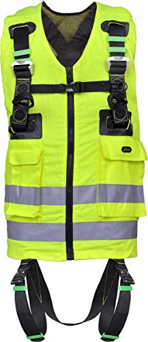 Fluorescente Seguridad Anticaída Arnés Chaqueta High Vis Andamio Plataforma Elevadora Andamiaje