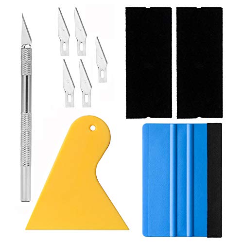 Gebildet Cuchillo de Trinchar Vinilo Escurridor Kit de Aplicación de Vinilo Herramientas de Tinte de Ventana para Aplicar Película de Ventana, Tinte de Ventana de Automóvil