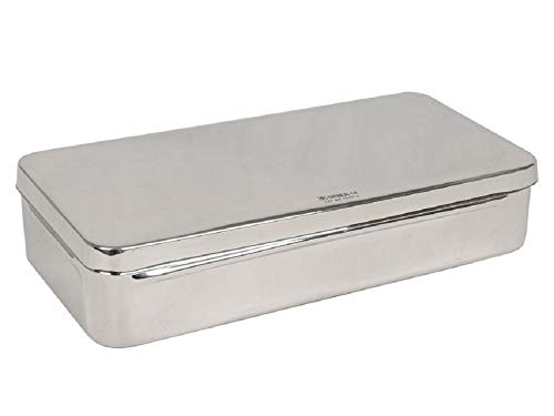 Gima S.P.A 26671 caja de acero inoxidable con asa, 30 cm x 15 cm x 6 cm