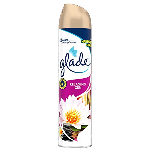 Glade - Ambientador Aerosol, eliminación de malos olores, hasta 7 horas de fragancia Relax Zen, con aceites esenciales, 1 unidad - 300ml