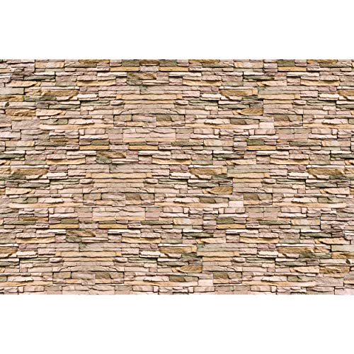 GREAT ART Mural De Pared – Pared De Piedra Noble – Moderna Aspecto De Revestimiento De Piedra Pizarra Arenisca Piedra Natural Foto Papel Pintado Y Tapiz Y Decoración (336 x 238 cm)