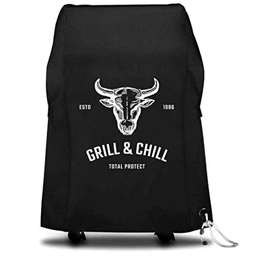 Grill & Chill - Funda protectora para barbacoa, impermeable, para Weber, Brinkmann, Char Broil, Holland y Jenn Air Gasgrill 600D Oxford, tejido (80 x 67 x 115 cm)