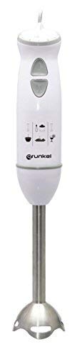 Grunkel MP-R6B - Batidora de mano 600W de 5 velocidades, función Turbo, 4 cuchillas, Blanco