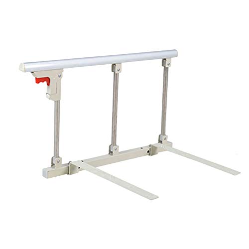 HAIBING Barandilla Cama, Barra Lateral De Seguridad Universal Plegable For Personas Mayores Niños Discapacitados Barandilla De Metal Hospital Barra De Parachoques ( Color : Silver , Size : 70cmX40CM )