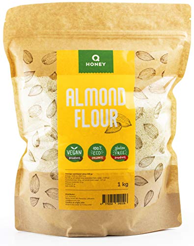 Harina de almendra 1kg | Sin gluten 100% | Extrafina Natural Blanqueada apta para dietas Keto, Paleo, Low carb