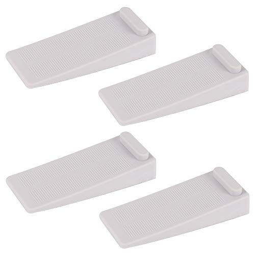 HO2NLE 4pcs Topes Puertas Cuña Goma Ajustables Topes para Puertas Cuñas Antideslizantes 93 x 15 x 40mm Cuña Puerta Goma Non-Scratching para Cuñas Madera Puertas Baldosas Alfombras Pisos y Laminado