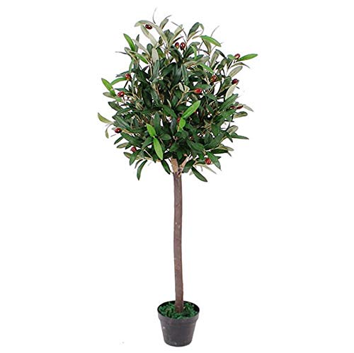 Hoja de orquídea Artificial, Verde Oliva, 90cm (3ft)