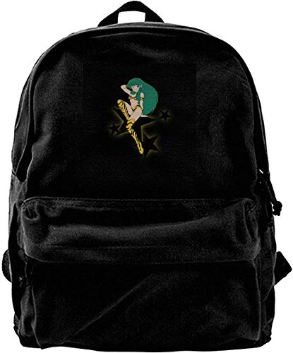 Homebe Mochila antirrobo Impermeable,Canvas Backpack Urusei Yatsura Lum Invader Star Pose Rucksack Gym Hiking Laptop Shoulder Bag Daypack for Men Women