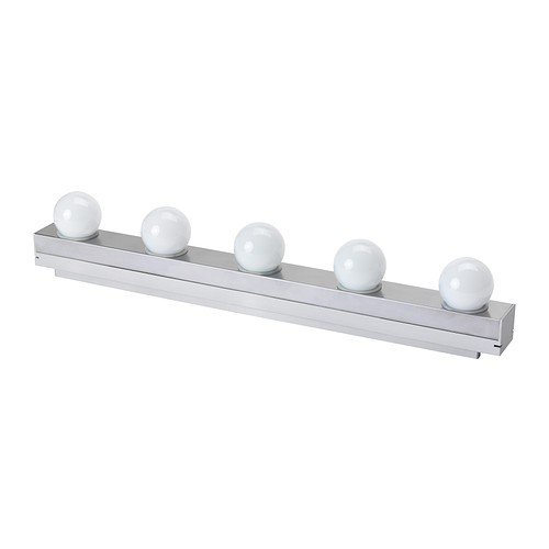 Ikea 403.597.61 Ledsjou - Aplique de pared LED, acero inoxidable